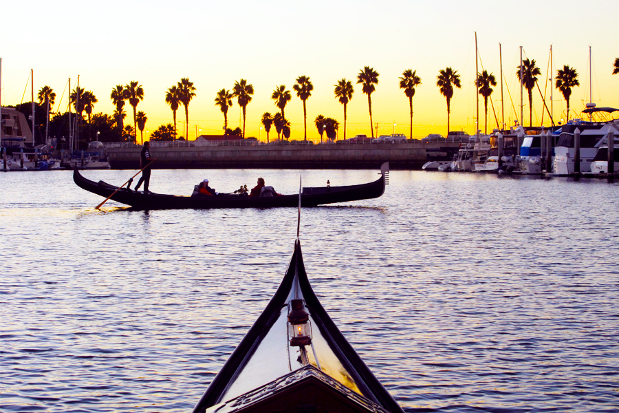 a gondola in san diego water