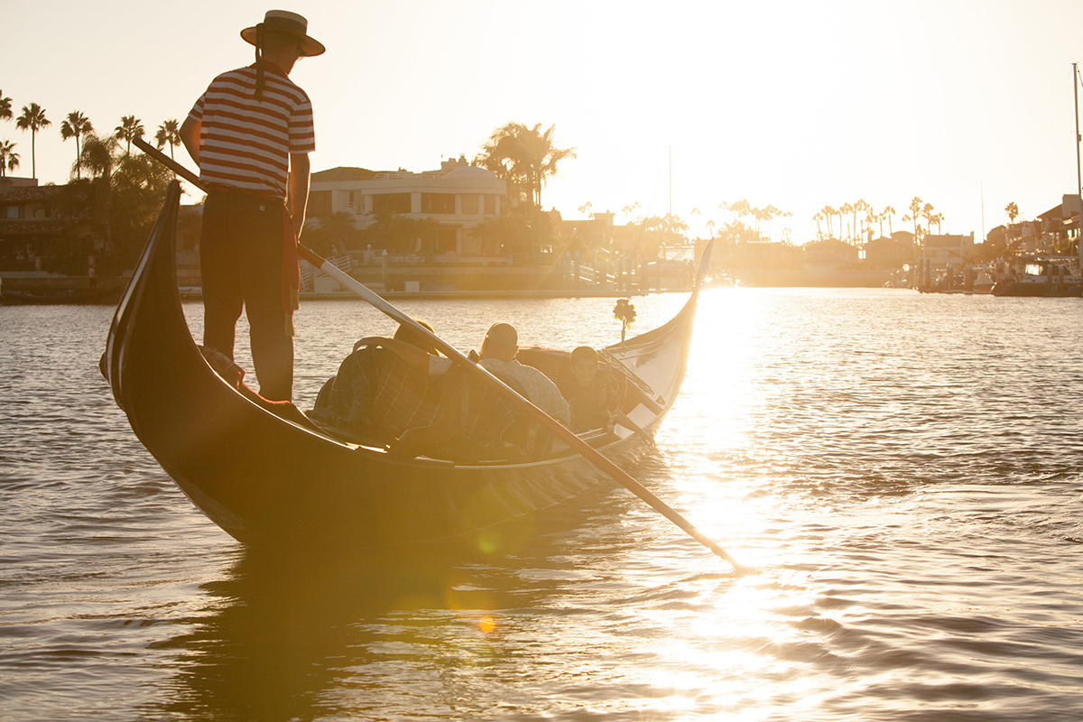 A romantic gondola ride in Coronado at The Gondola Company