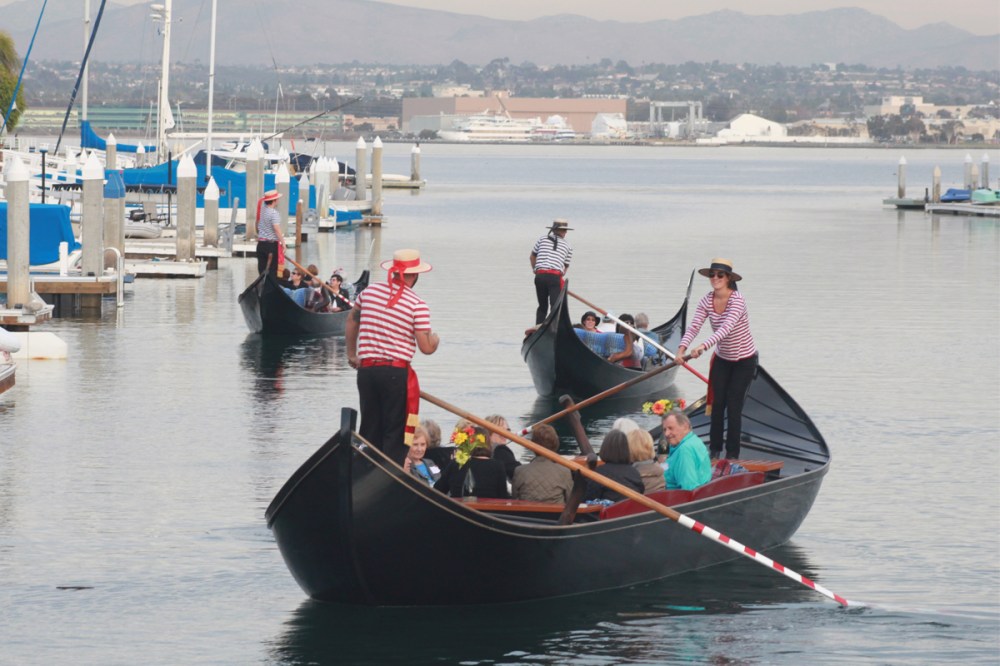 A fleet cruise gondola ride in San Diego