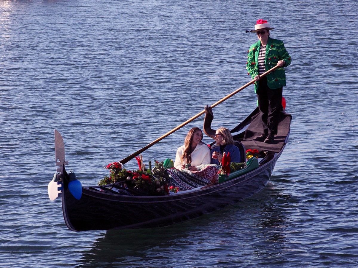 Festive Holiday Gondolier